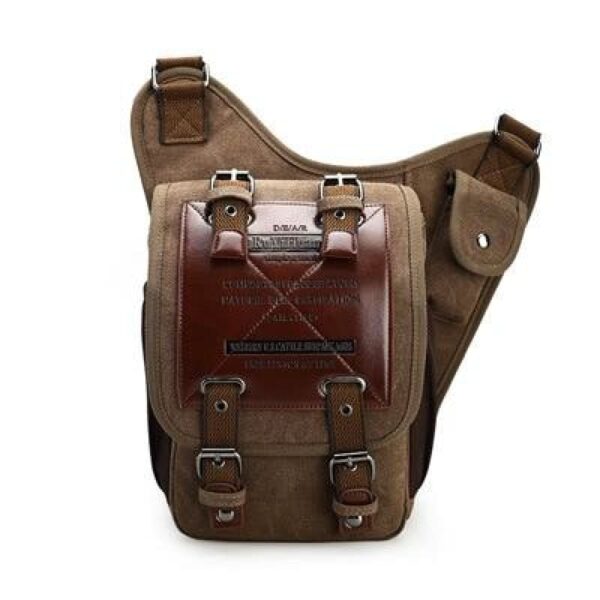 VINTAGE MILITÄR-STIL AXELVÄSKA